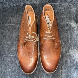 Steve Madden Brown Leather Lace Up Shoes Size 10